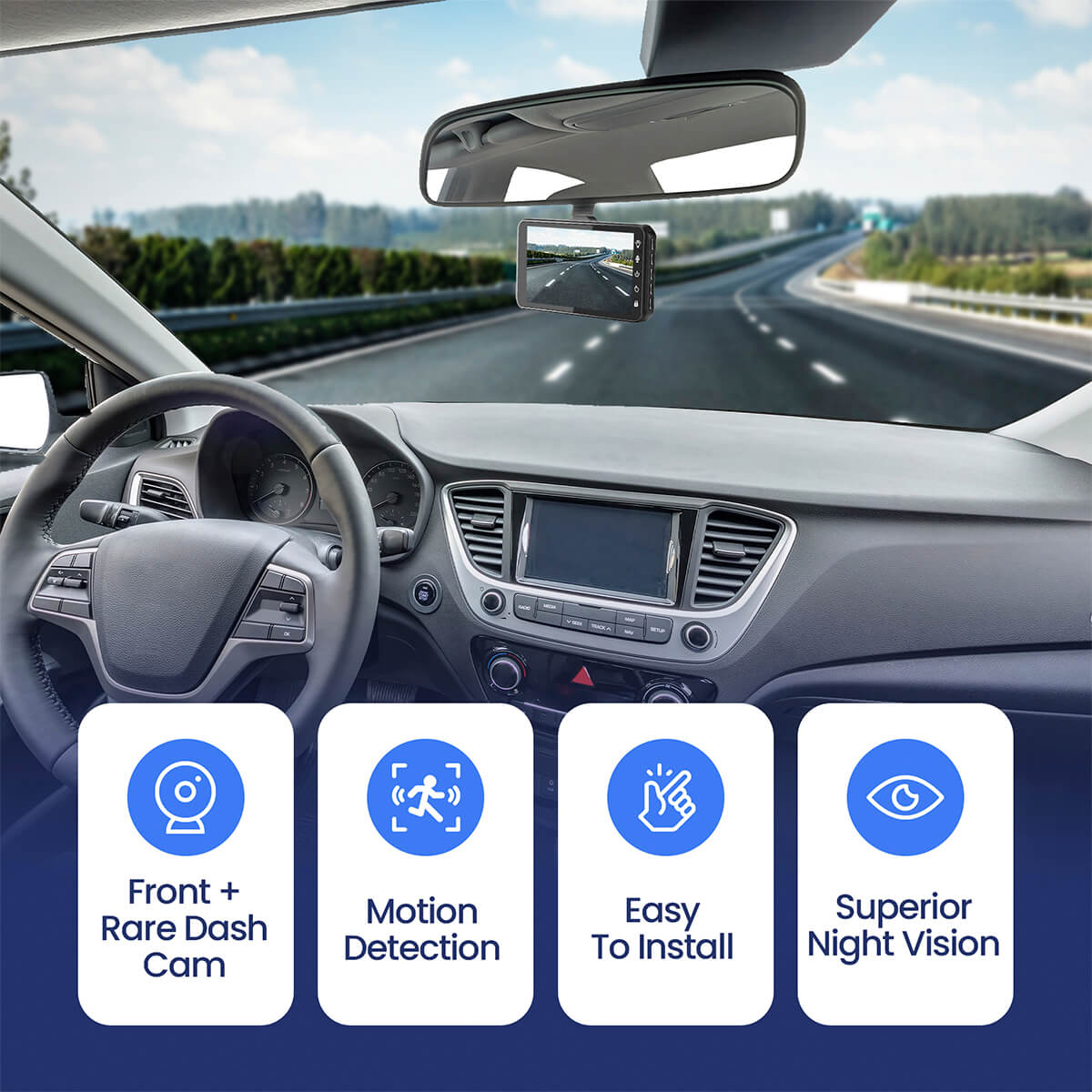 Dashcam pro (avant et arrière) *meilleur vendeur*