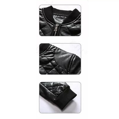 Blouson biker matelassé pour homme