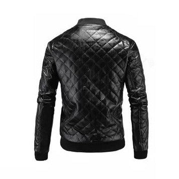 Blouson biker matelassé pour homme