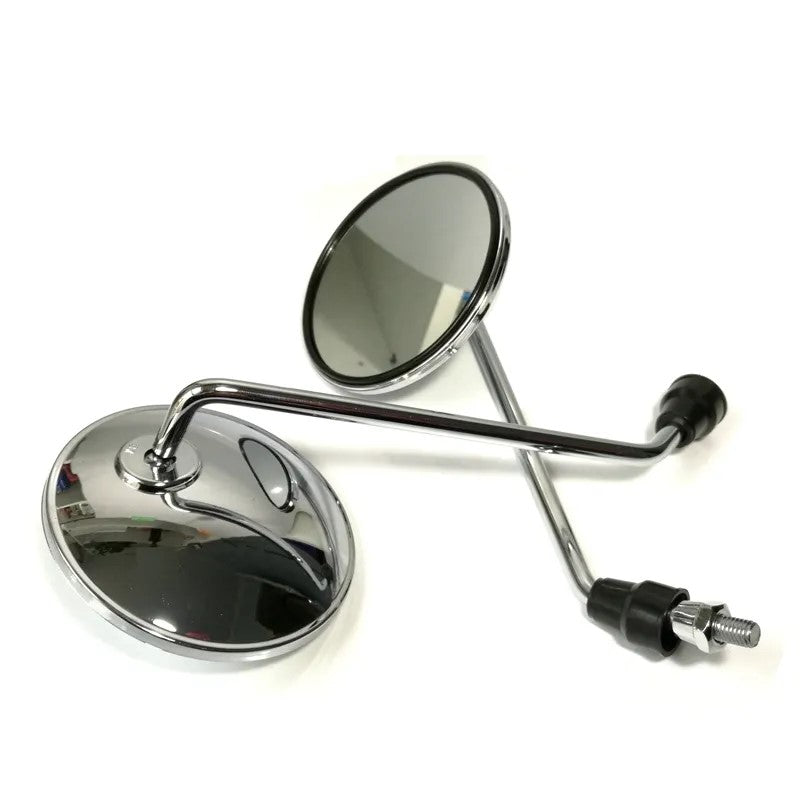 Rétroviseurs vintage rond pour moto et scooter