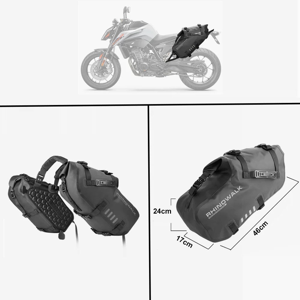 Sacoche cavalière moto étanche 18l 28l 48l