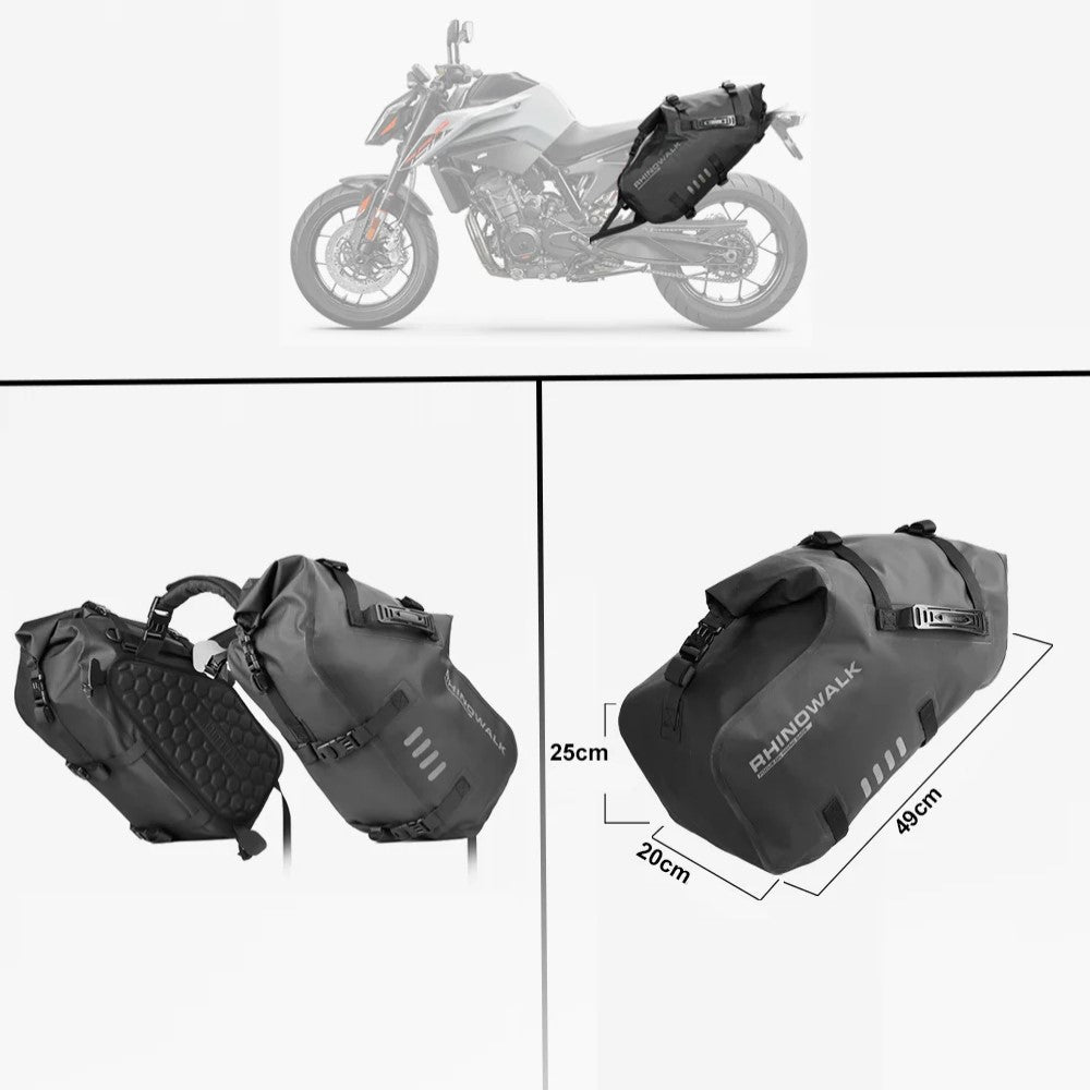 Sacoche cavalière moto étanche 18l 28l 48l