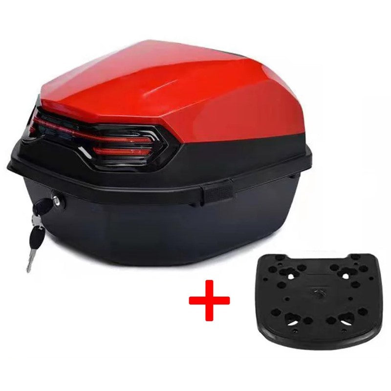Top case moto rouge 30l