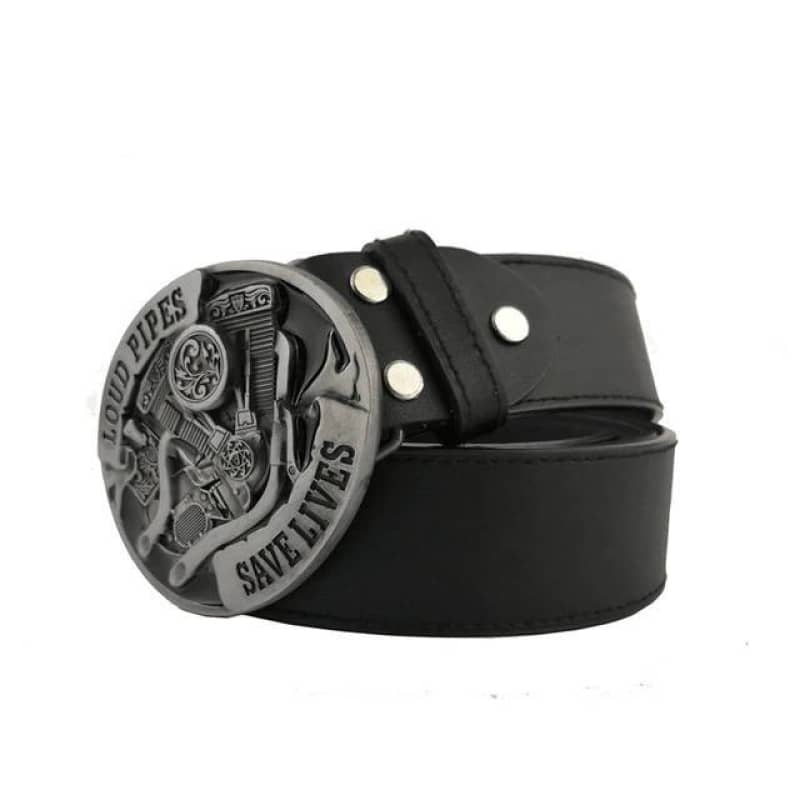 Ceinture biker "loud pipes, save lives"