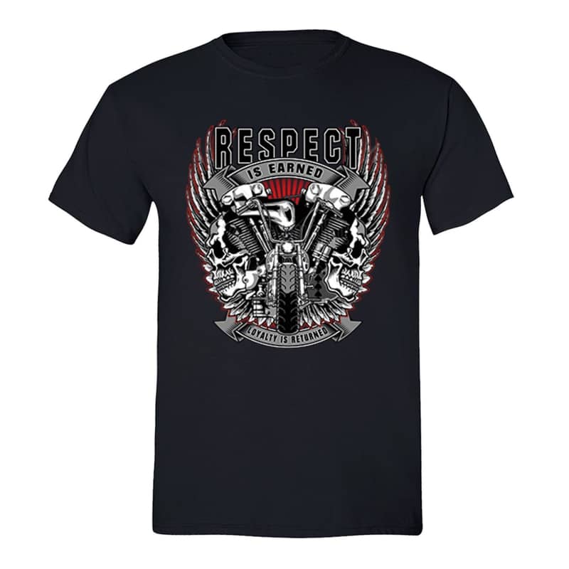 T-shirt de moto - respect
