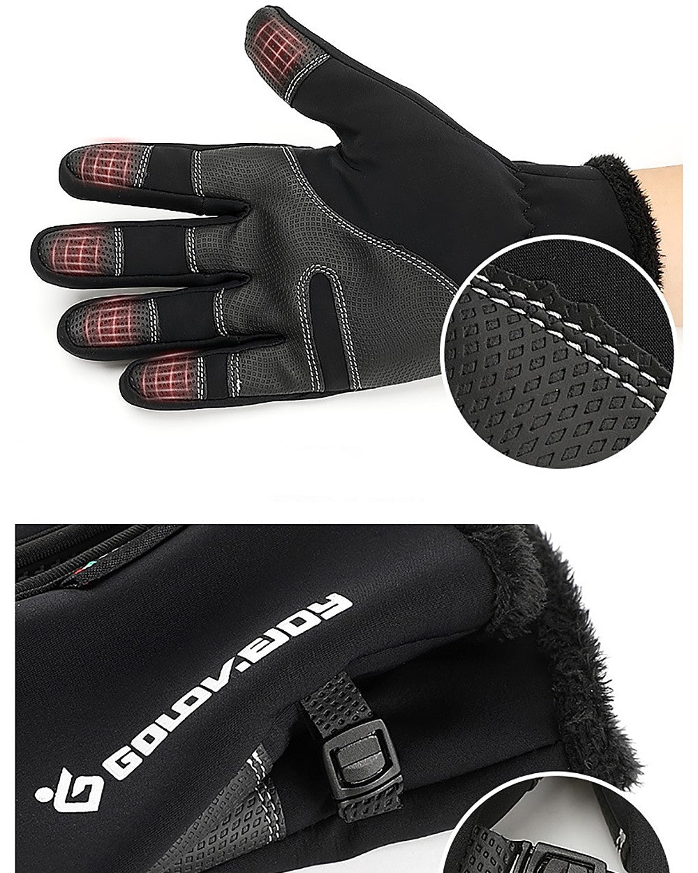 Gant de moto tactile - anuta