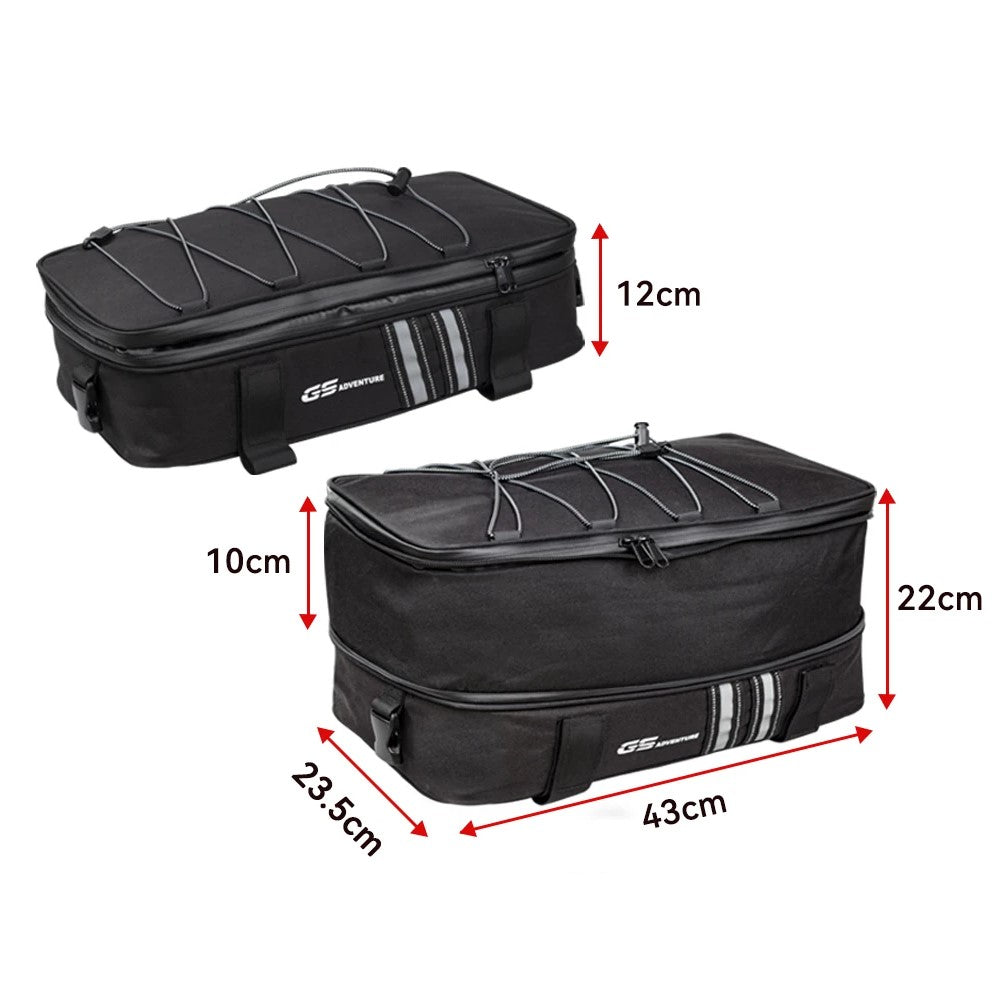 Sacoche de selle moto arrière pour top case