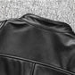 Veste biker en cuir de mouton type perfecto