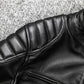 Veste biker en cuir de mouton type perfecto