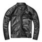 Veste biker en cuir de mouton type perfecto