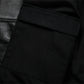 Veste biker en cuir noir pour homme type perfecto