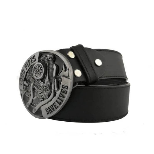 Ceinture biker "loud pipes, save lives"