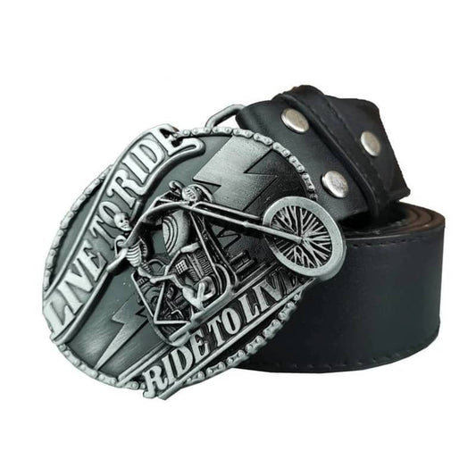 Ceinture biker - live to ride, ride to live