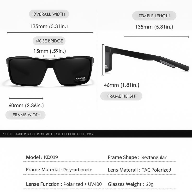 Lunettes de moto polarisées anti-éblouissement