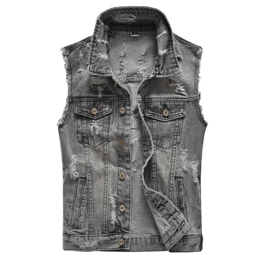 Gilet jean biker - dark