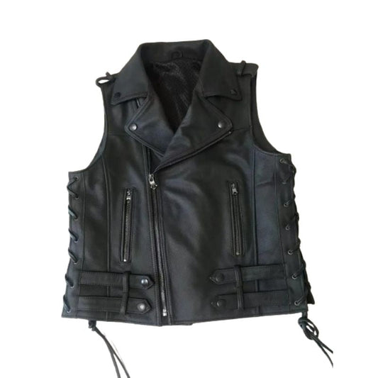 Gilet cuir biker - free biker