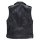 Gilet en simili cuir pour femme