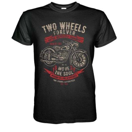 T-shirt moto - two wheels forever