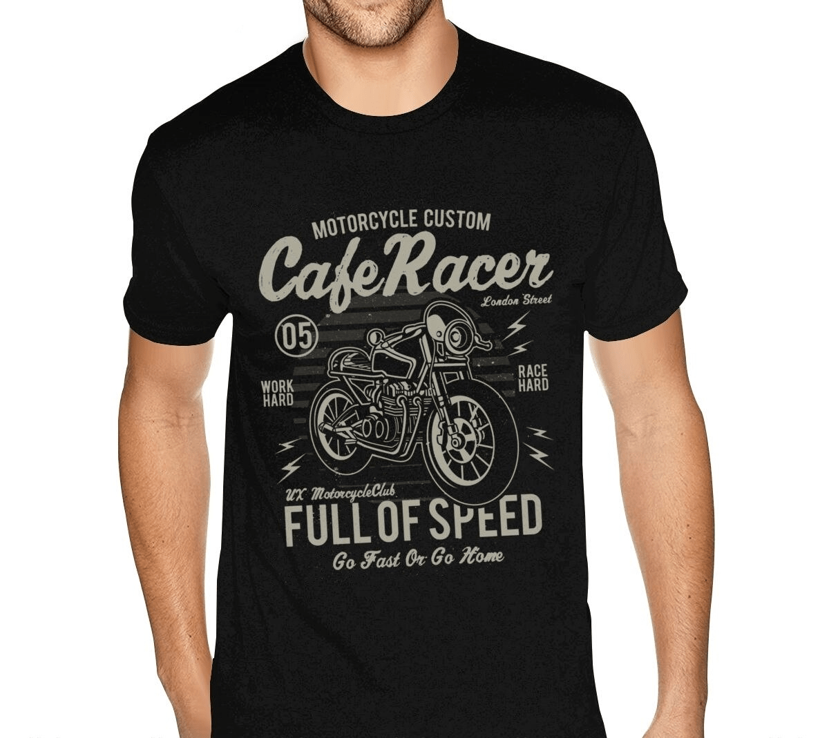 T-shirt de moto - cafe racer biker