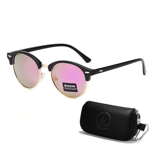 Lunettes de moto polarisées miroir rétro