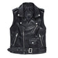 Gilet en simili cuir pour femme